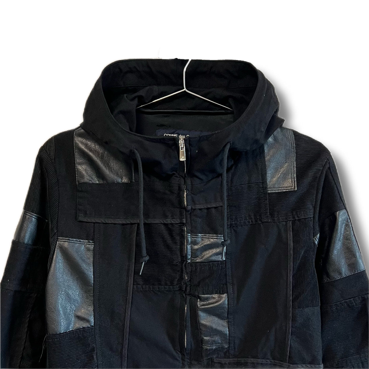 コムデギャルソンオム 18aw フードジャケット パーカー パッチワーク