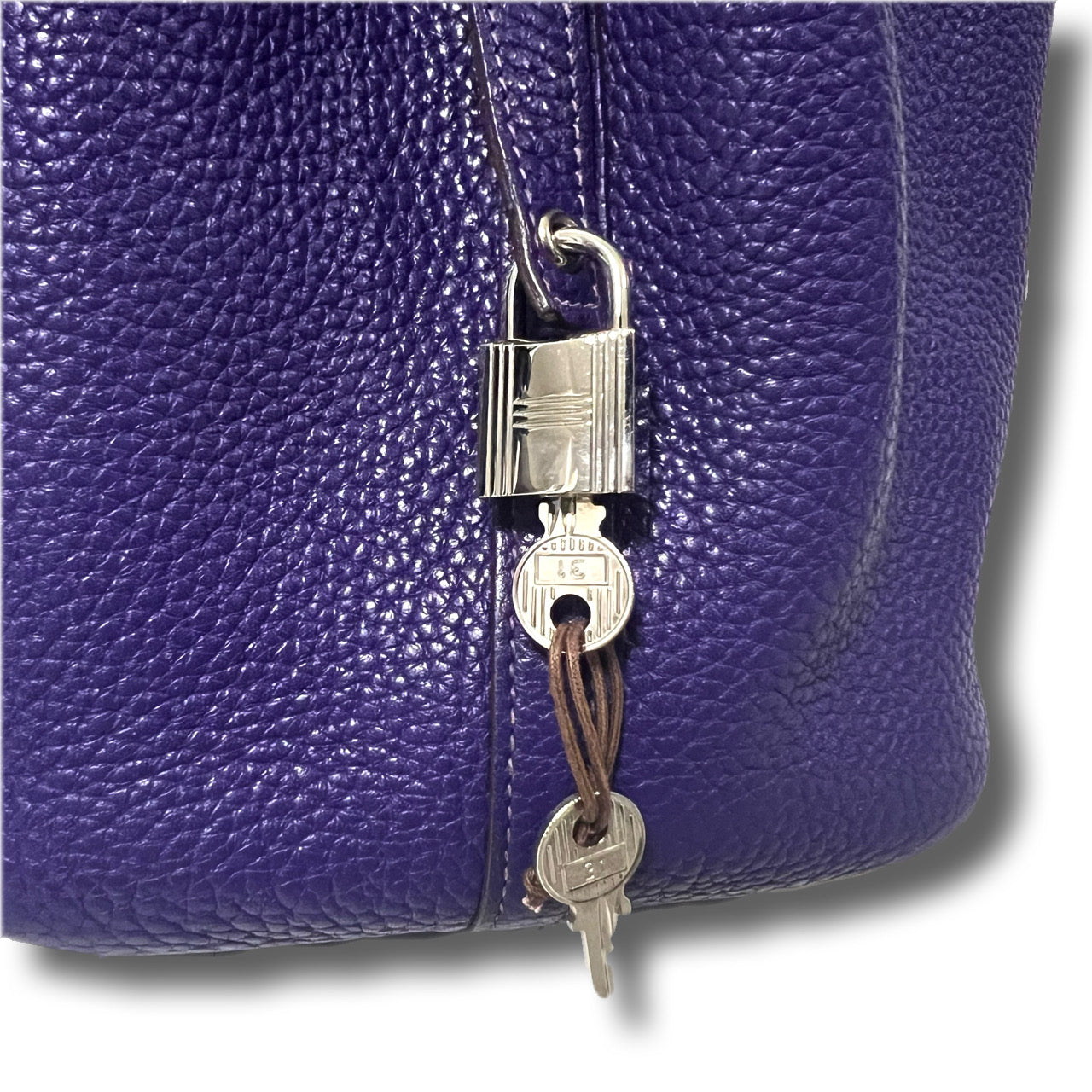 HERMES エルメス ピコタンロックMM アネモネ ハンドバッグ