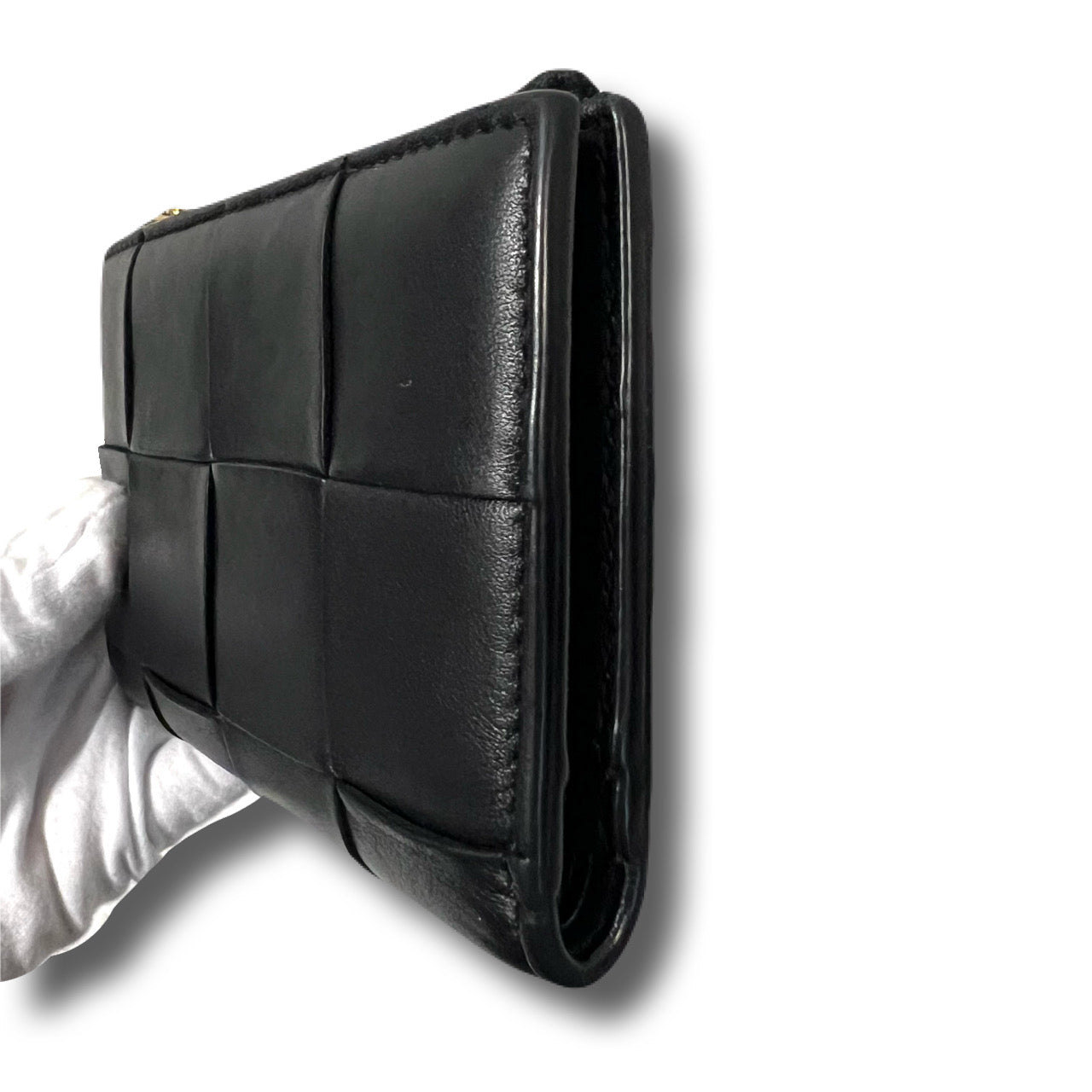 Bottega Veneta Maxi Intrecciato Folding Wallet