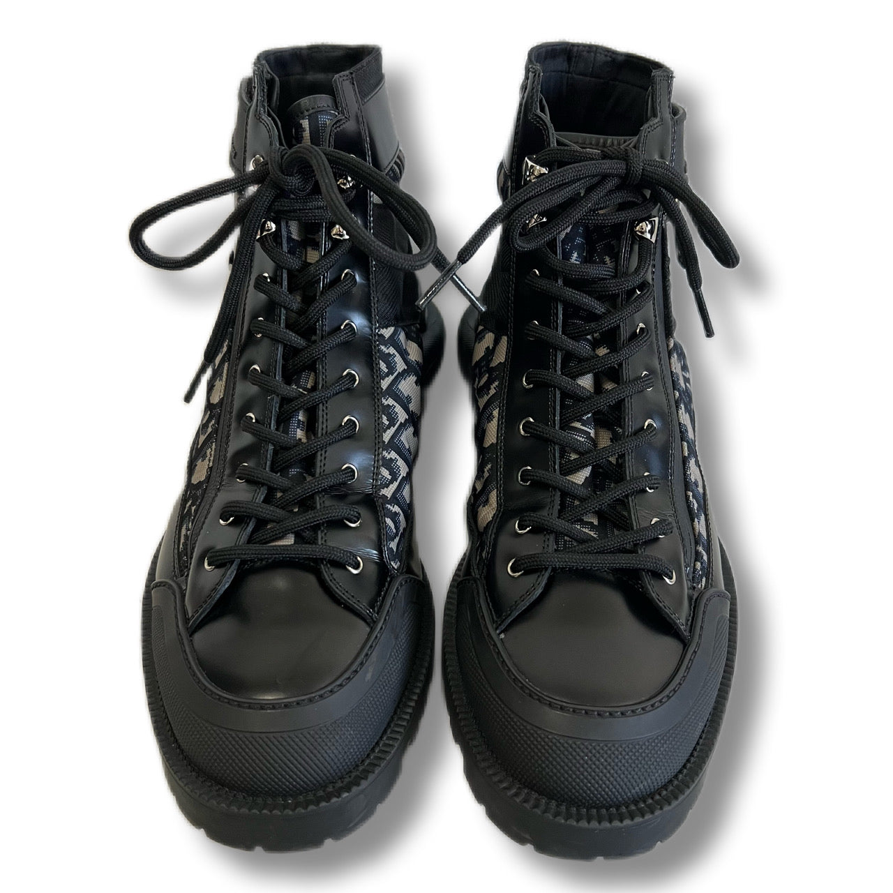 DIOR HOMME Dior Homme Combat Boots Oblique
