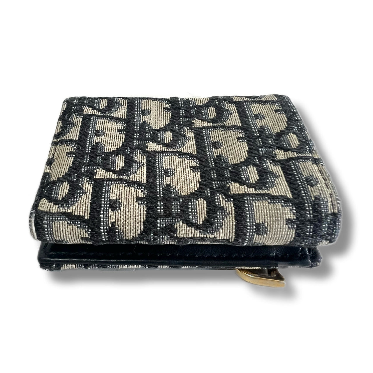 Christian Dior Tri-fold Wallet Saddle Oblique Trotter