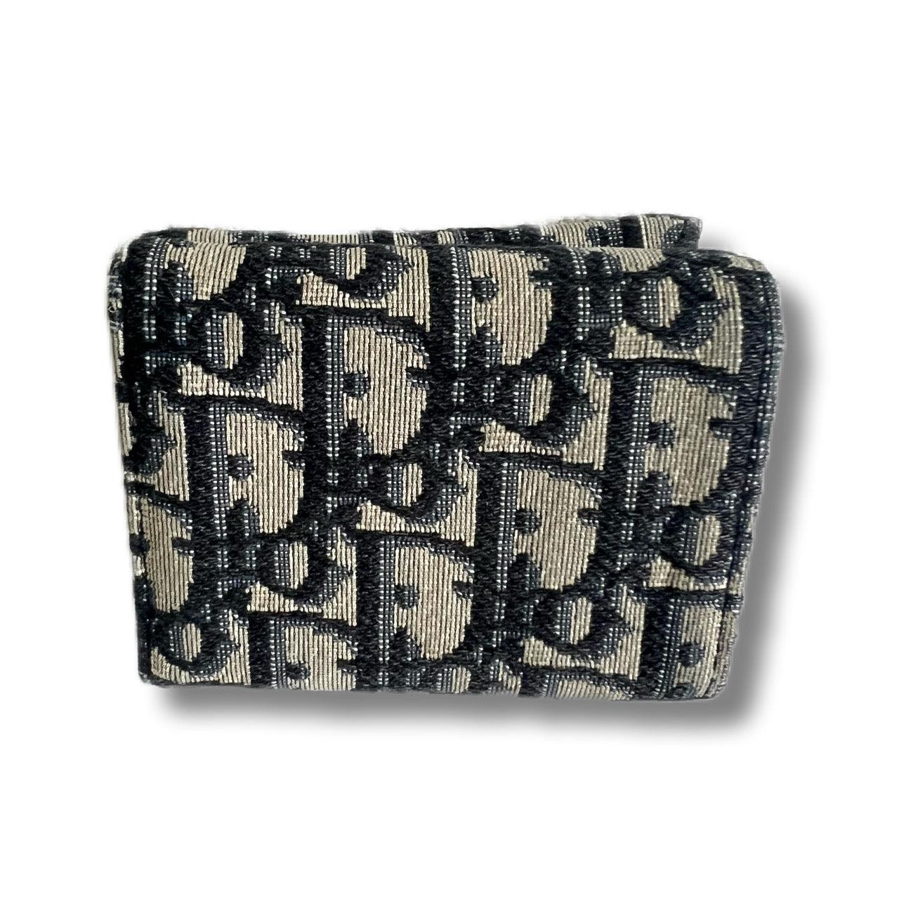 Christian Dior Tri-fold Wallet Saddle Oblique Trotter