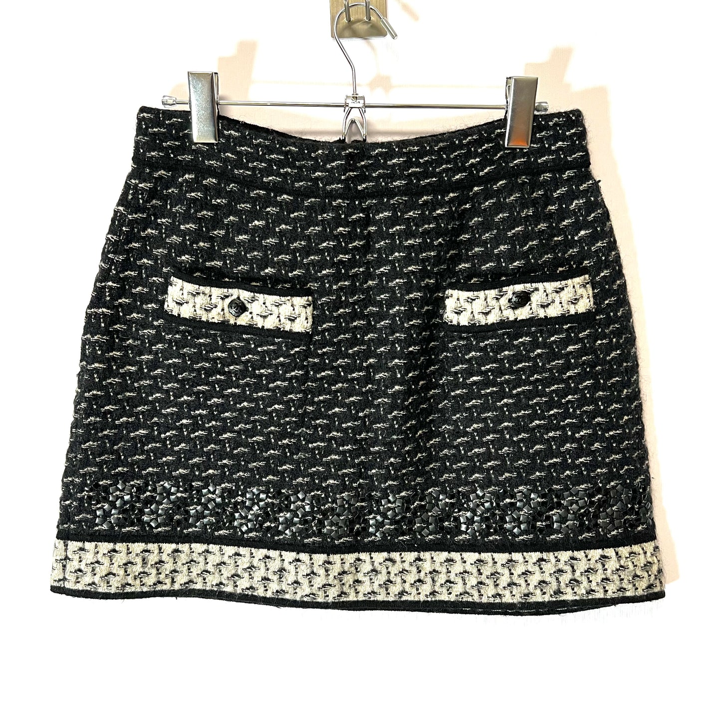 CHANEL シャネル ニットスカート ショート ツイード ココマーク
