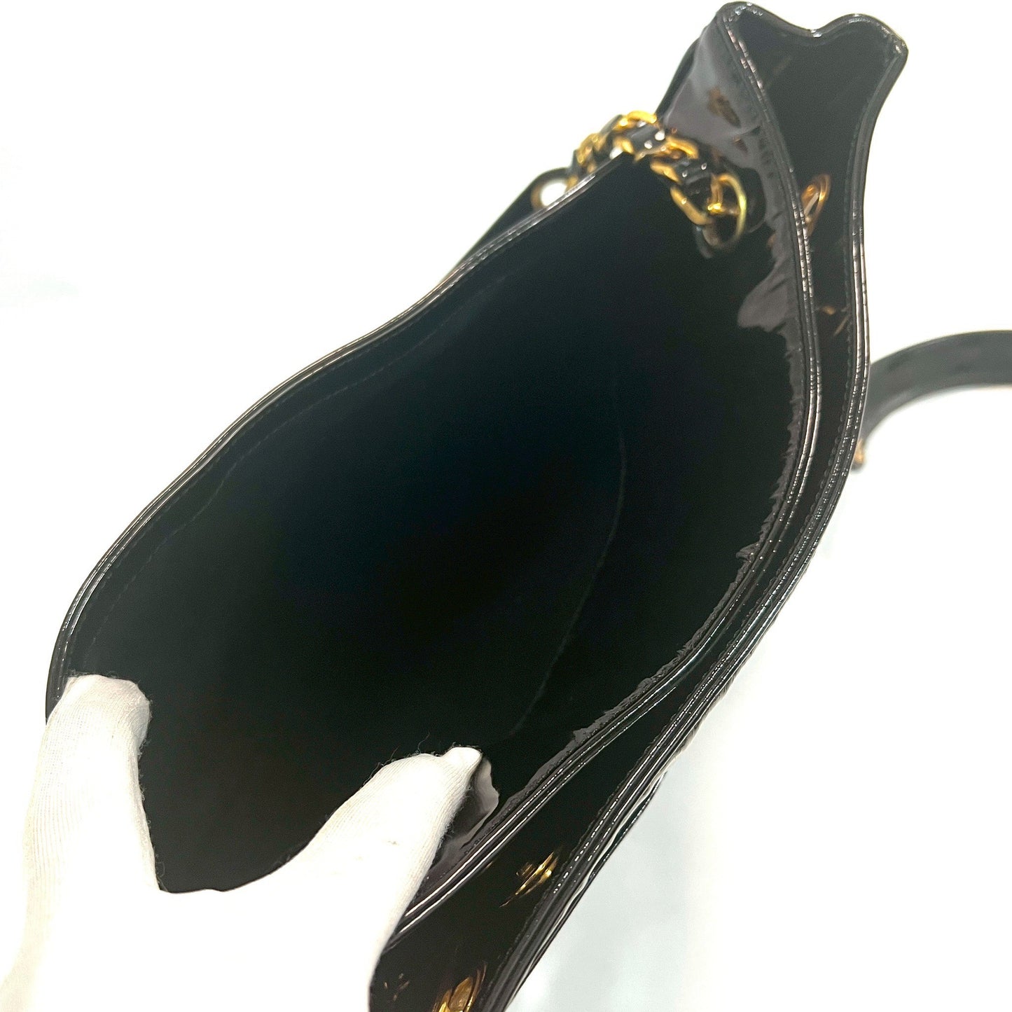 CHANEL シャネル ショルダーバッグ トート パテント デカココ