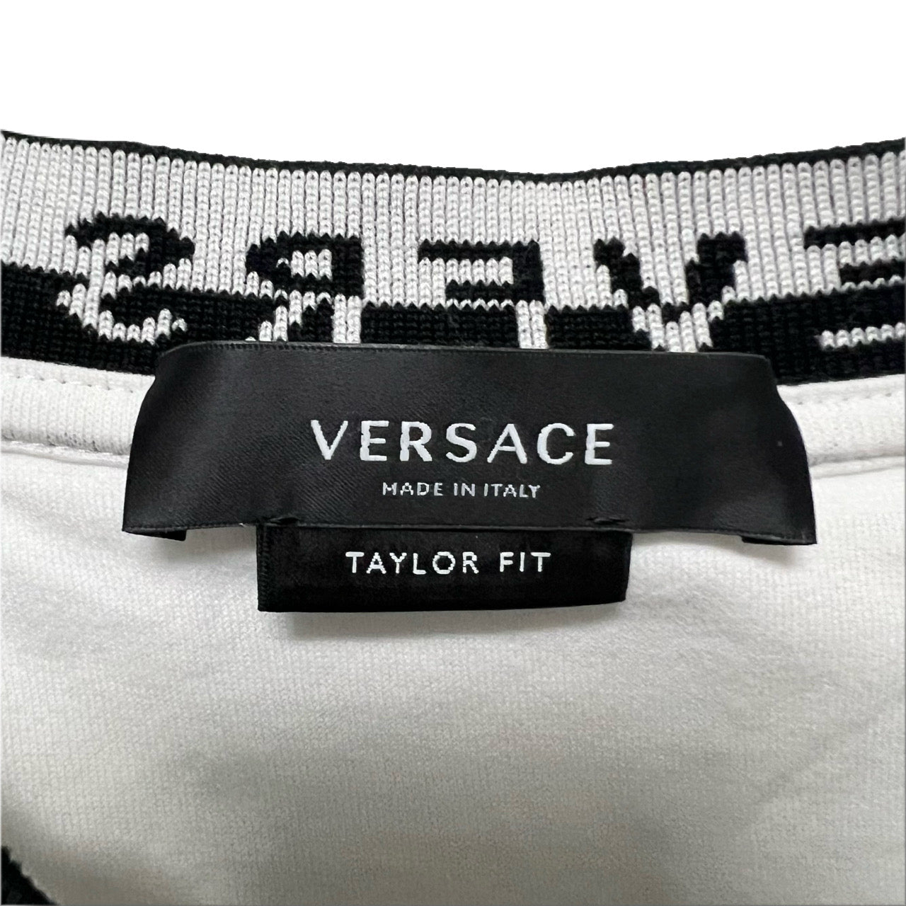 VERSACE ヴェルサーチ ヴェルサーチェ Tシャツ ホワイト モックネック