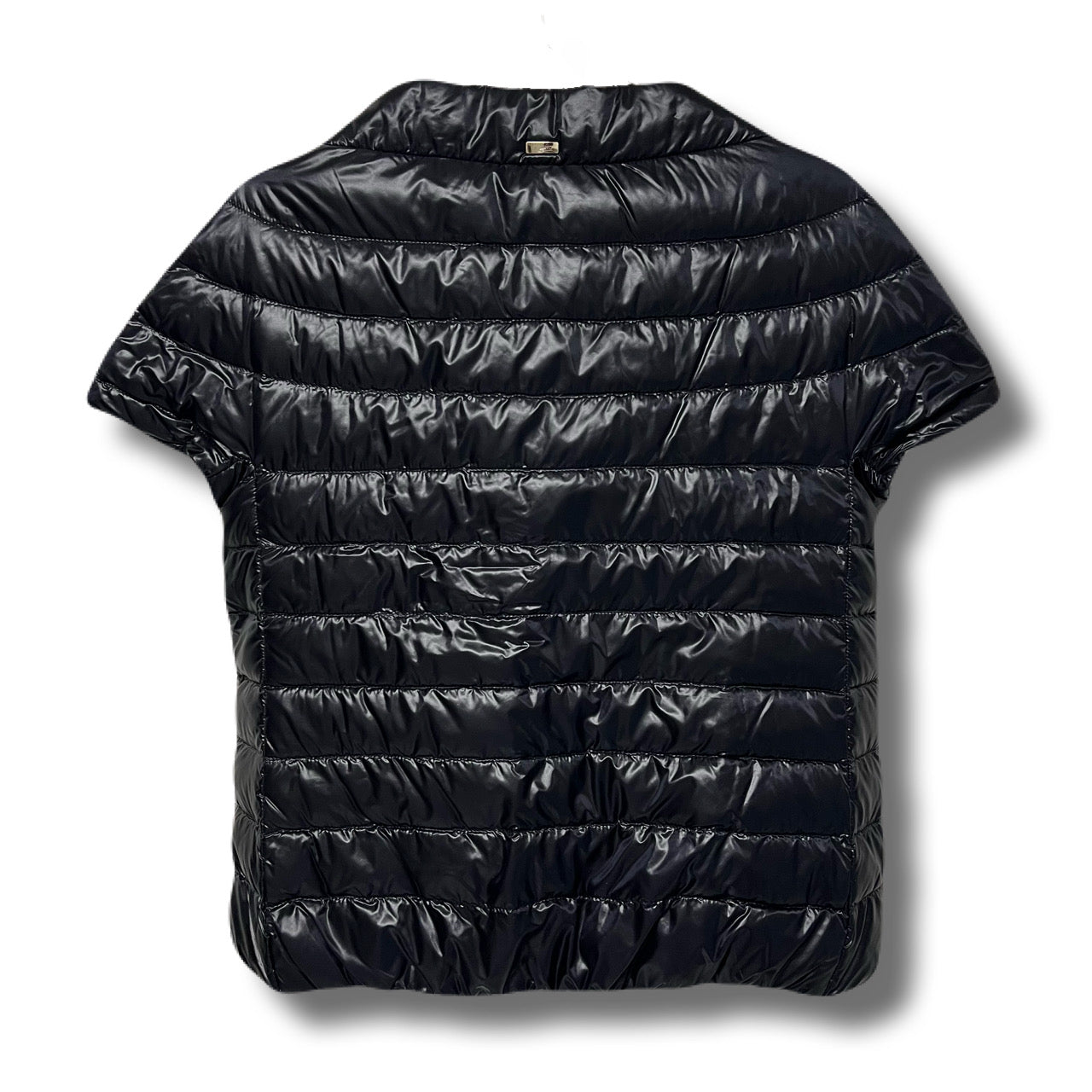 HERNO Down jacket, short sleeves, round neck