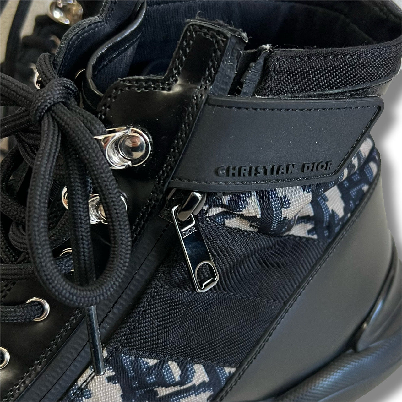 DIOR HOMME Dior Homme Combat Boots Oblique