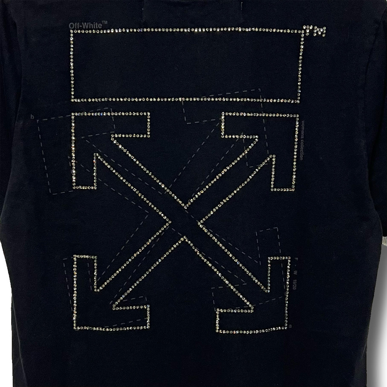 OFF-WHITE オフホワイト Tシャツ スワロフスキー