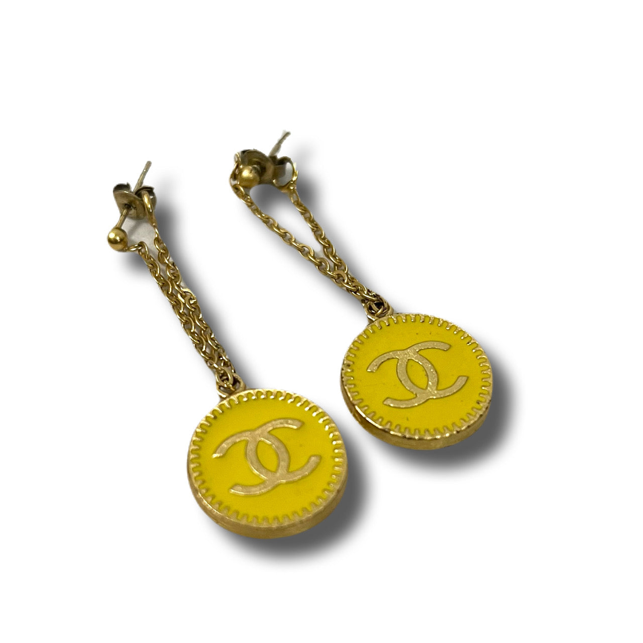 CHANEL Chanel earrings Coco mark chain