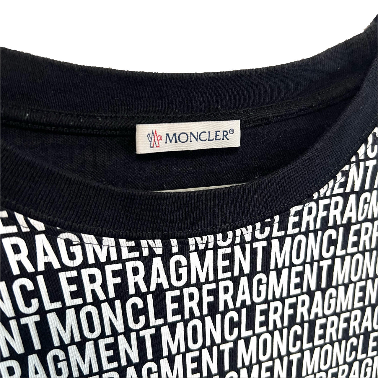 MONCLER モンクレール フラグメント Tシャツ 総柄 ブラック