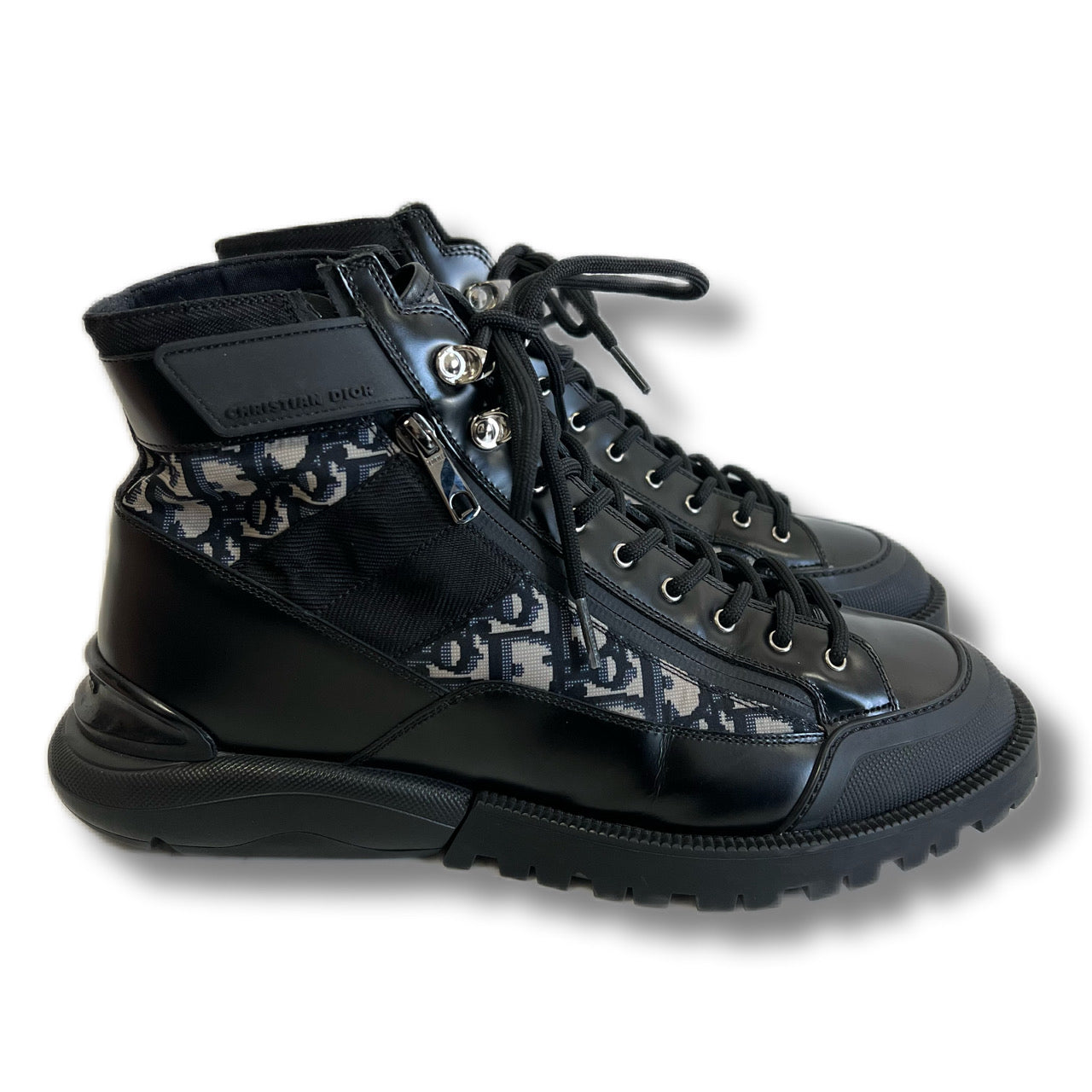 DIOR HOMME Dior Homme Combat Boots Oblique