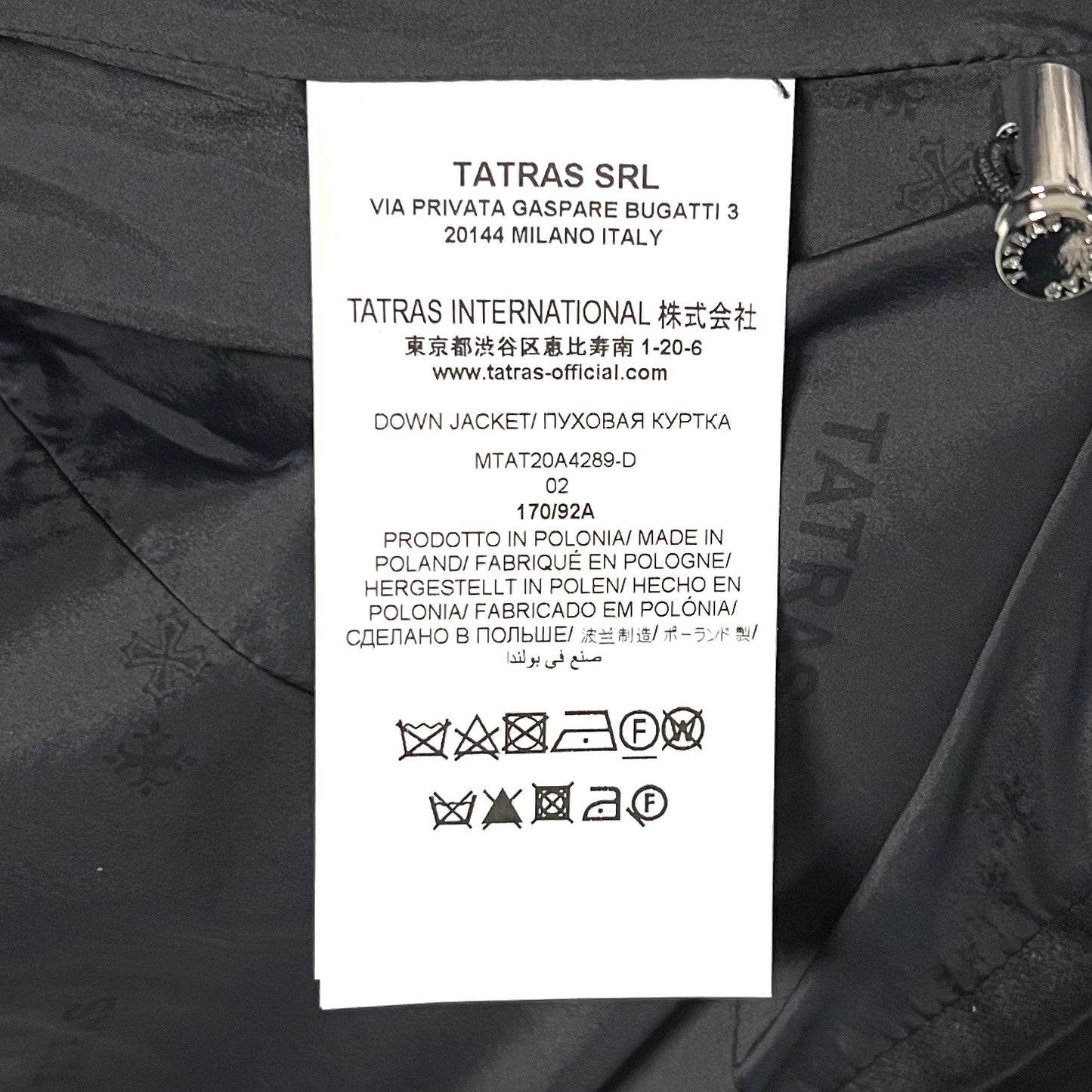 TATRAS Domitziano down jacket R line