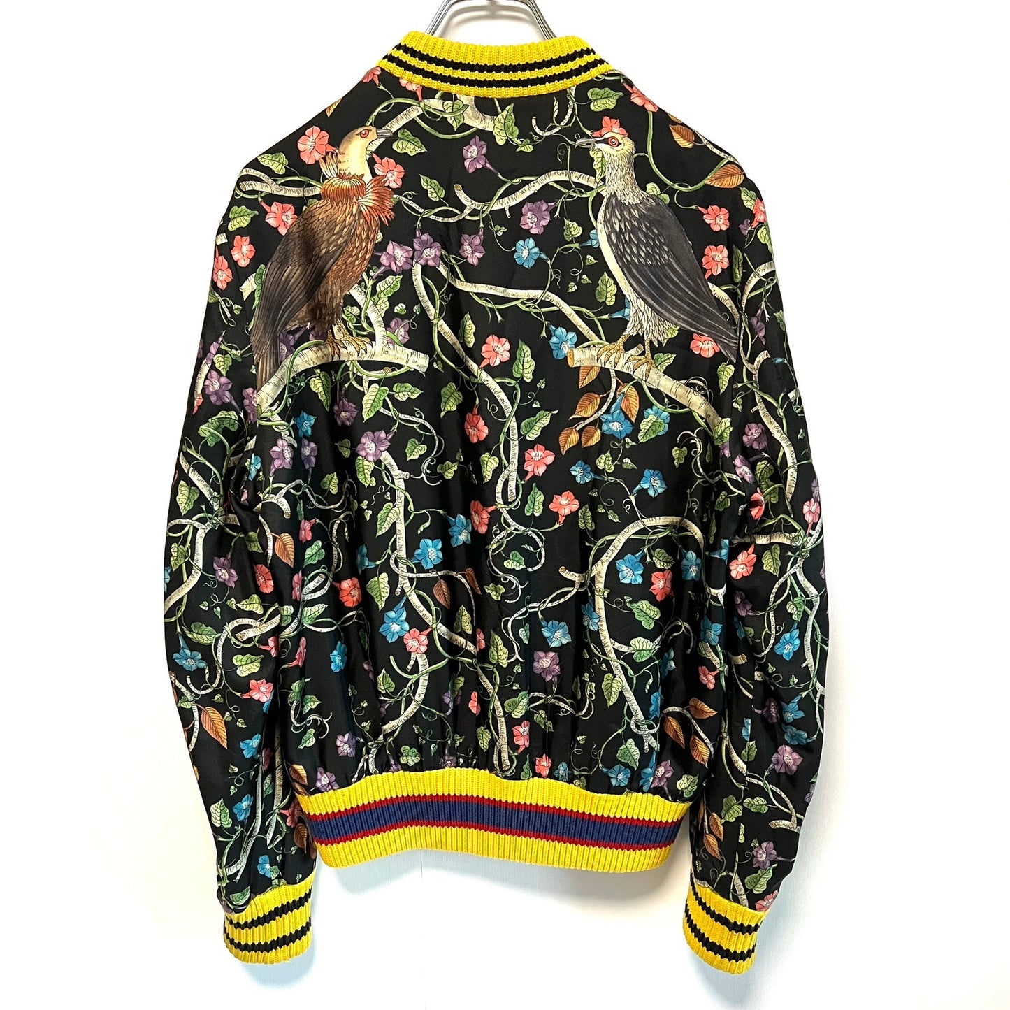 GUCCI グッチ バードオブプレイシルクボンバージャケット