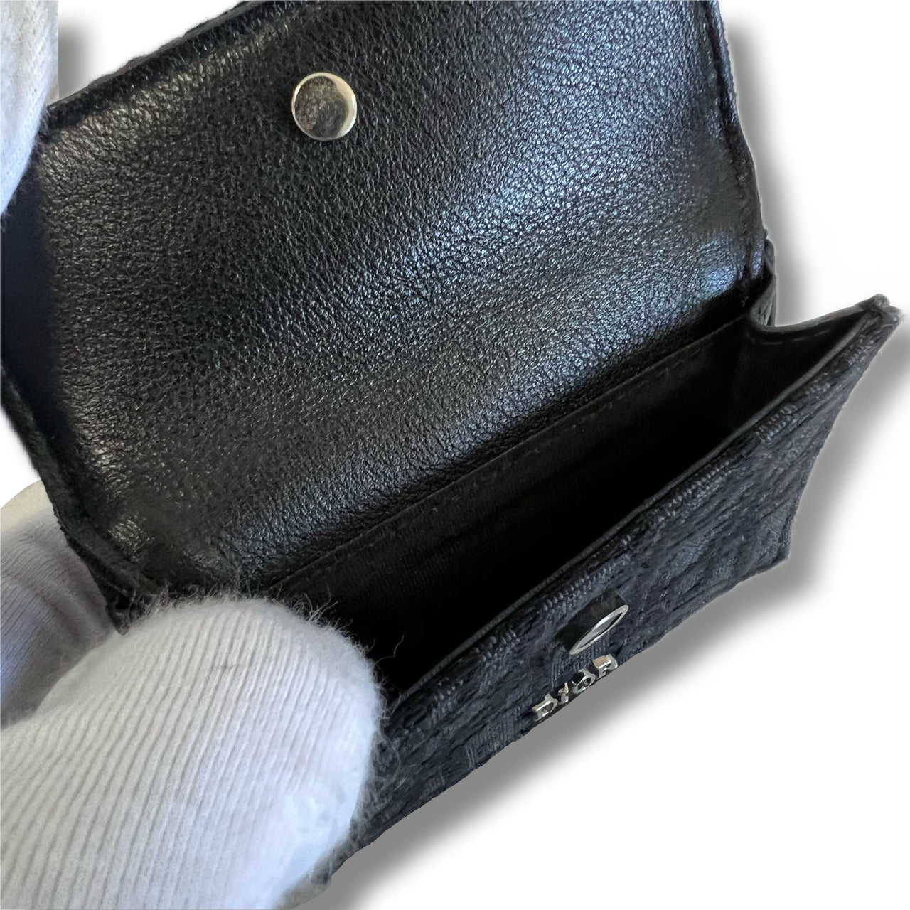 DIOR Christian Dior Folding Wallet Oblique
