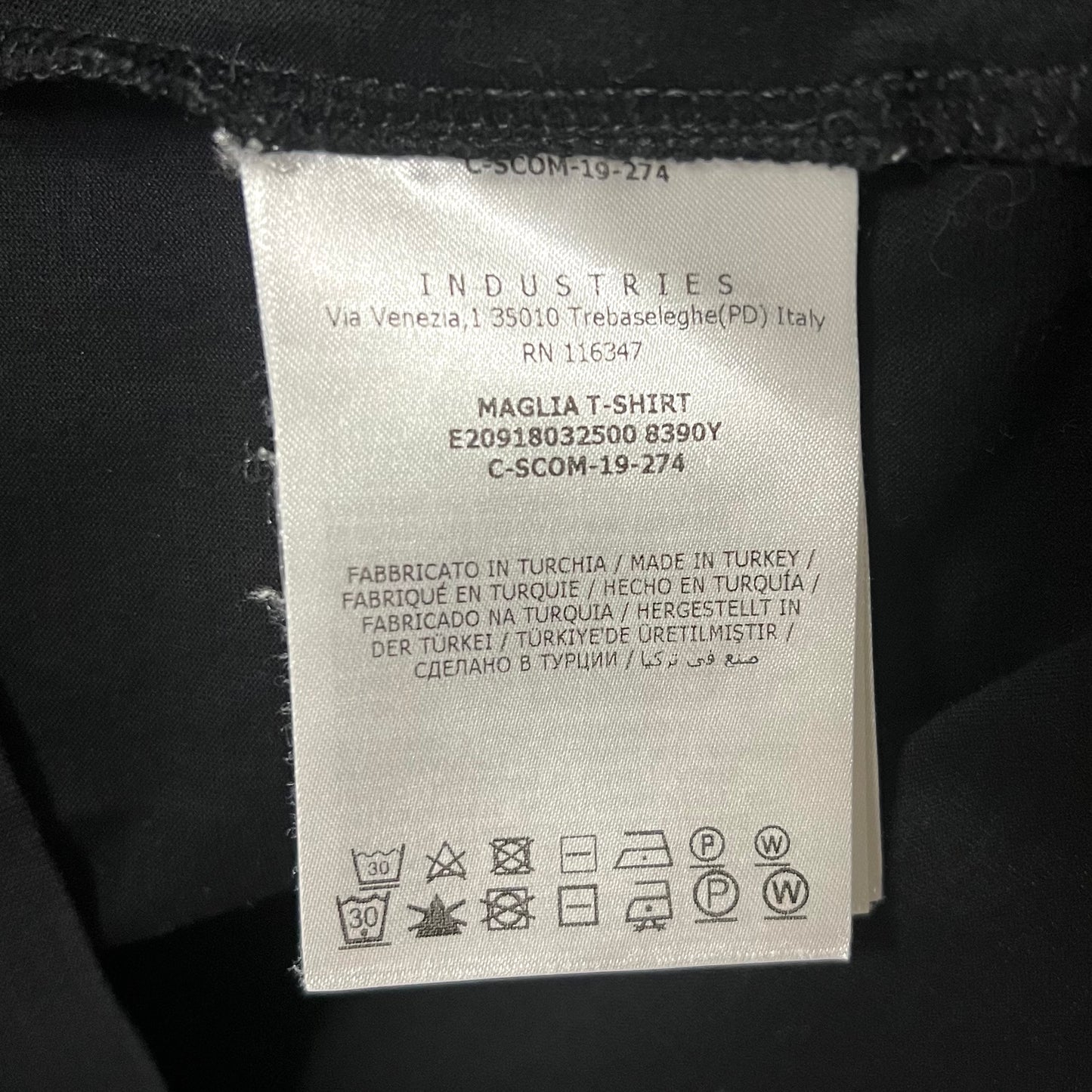 MONCLER モンクレール Tシャツ ブラック ダブルワッペン