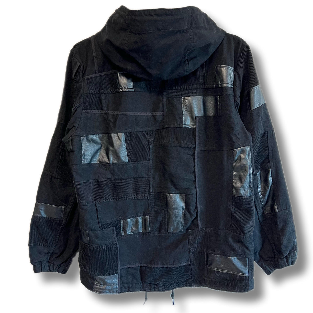 コムデギャルソンオム 18aw フードジャケット パーカー パッチワーク