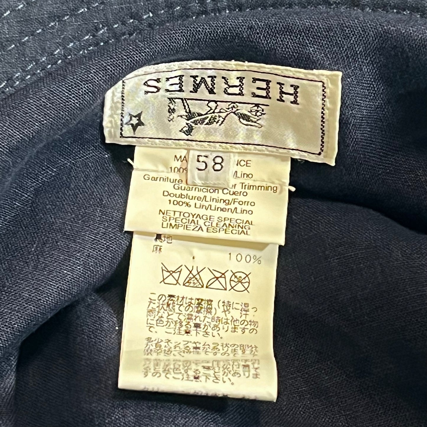 HERMES エルメス バケットハット セリエボタン