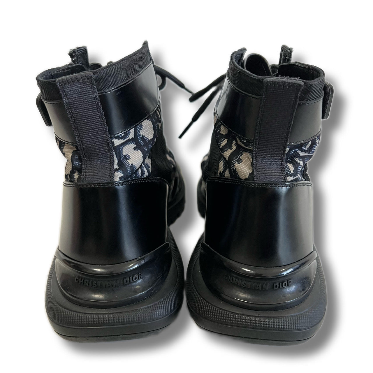 DIOR HOMME Dior Homme Combat Boots Oblique