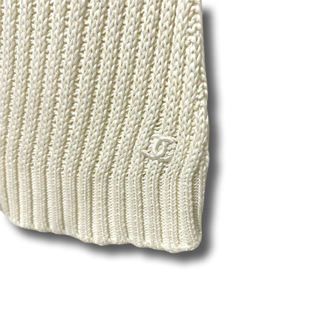 CHANEL シャネル ノースリーブニット タンクトップ ココマーク