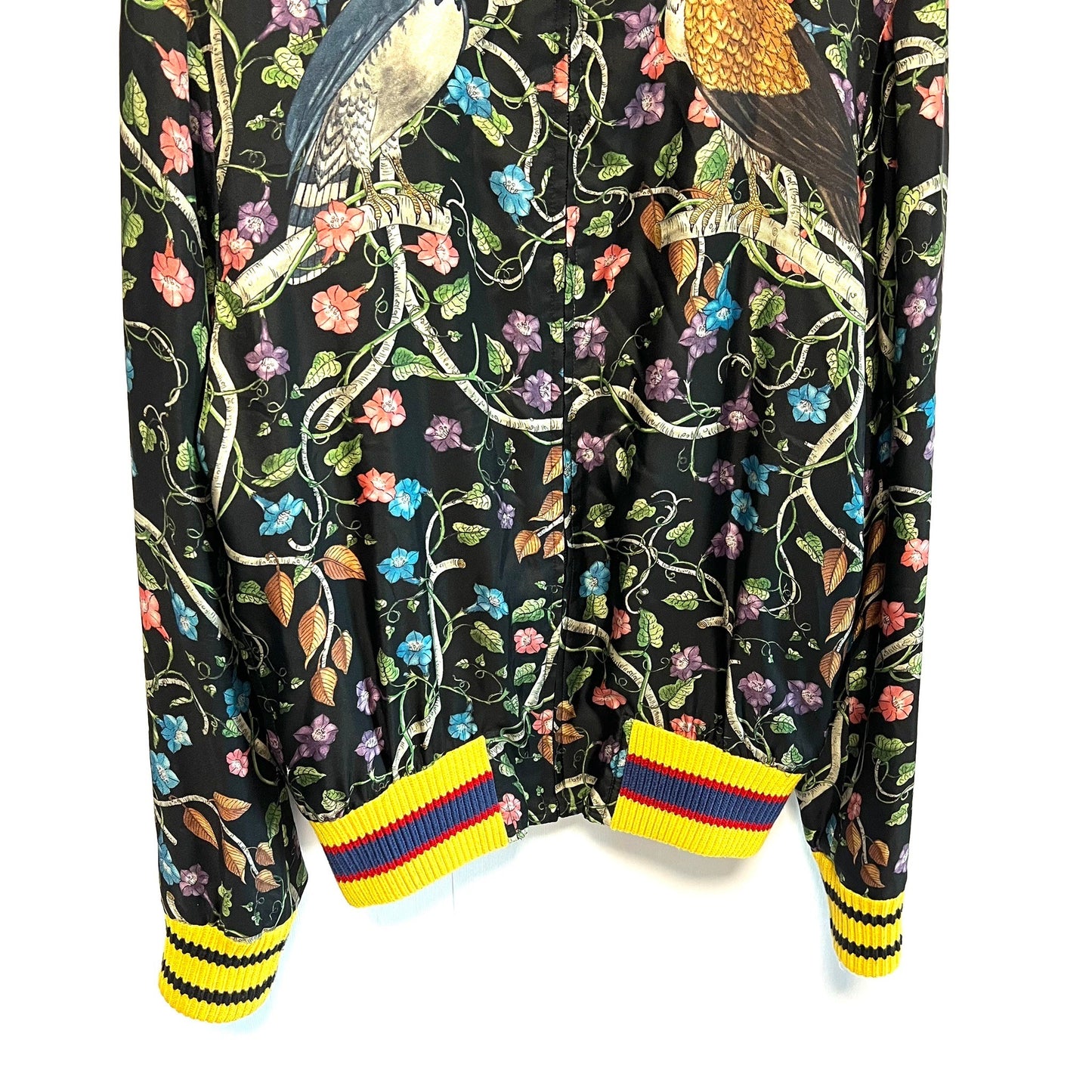 GUCCI グッチ バードオブプレイシルクボンバージャケット