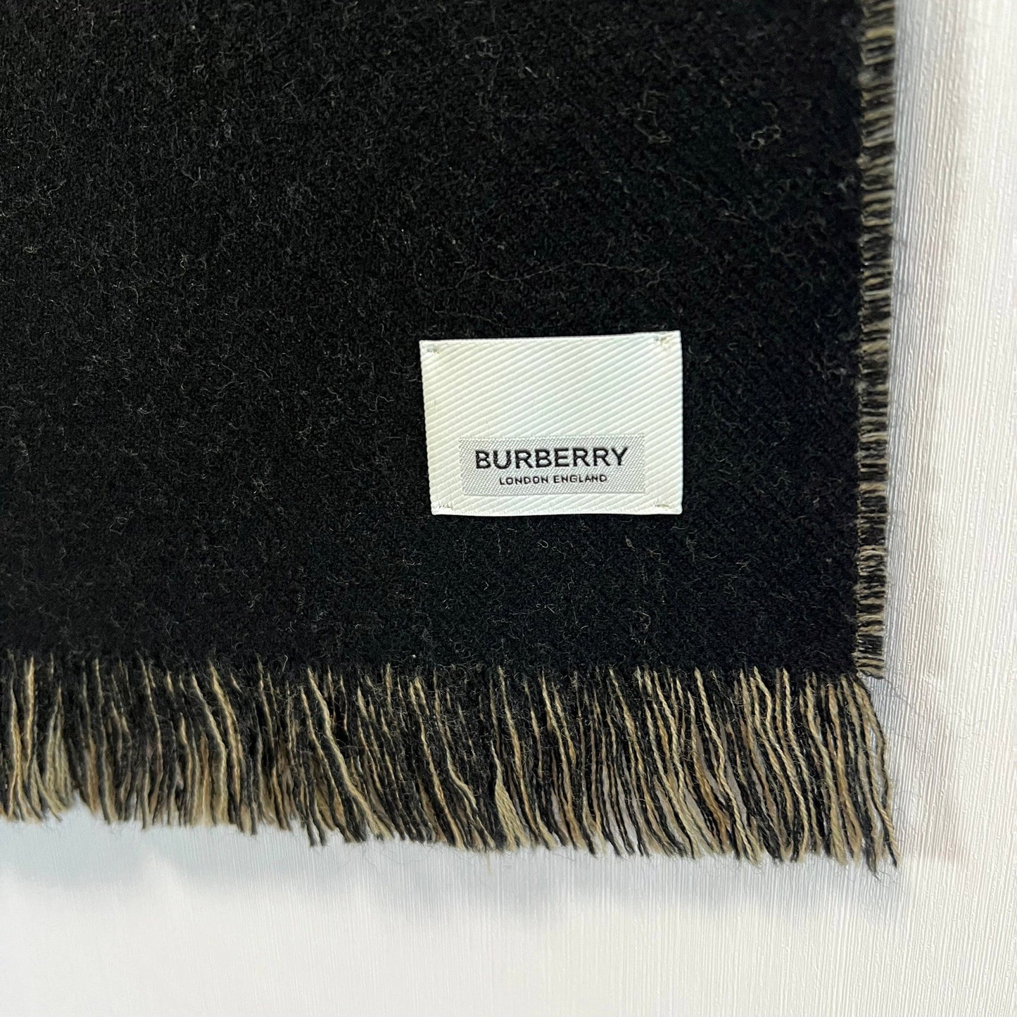 BURBERRY バーバリー ジャガードスカーフ マフラー ロゴ ウール