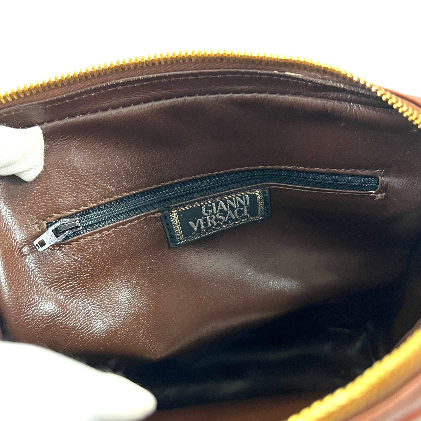 VERSACE Versace handbag brown Medusa hardware