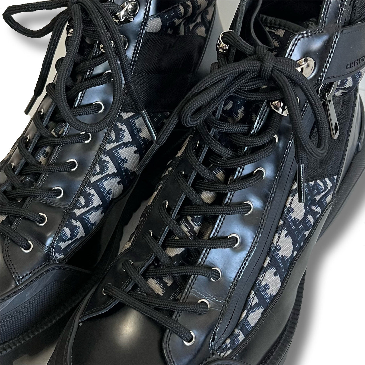 DIOR HOMME Dior Homme Combat Boots Oblique