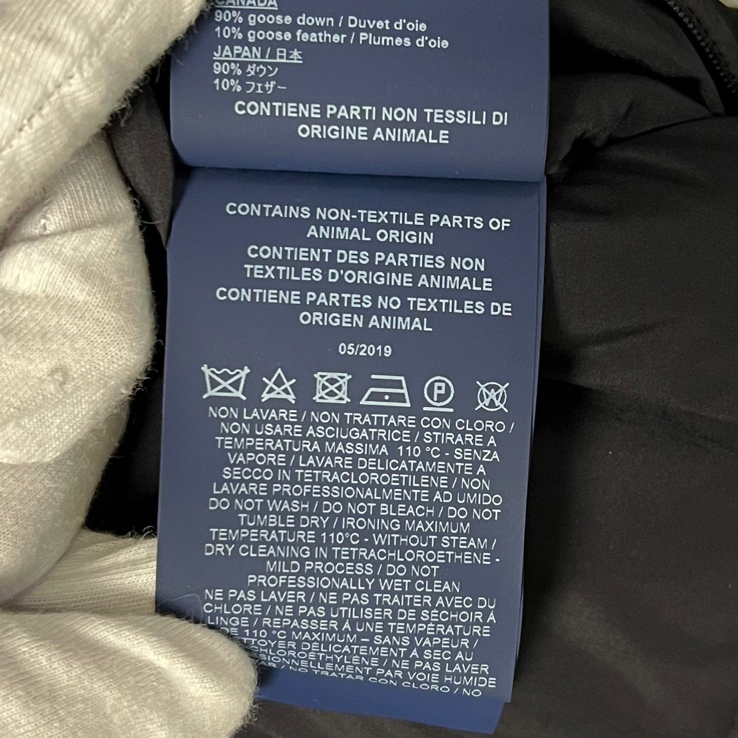 HERNO Hooded down coat with wool inserts