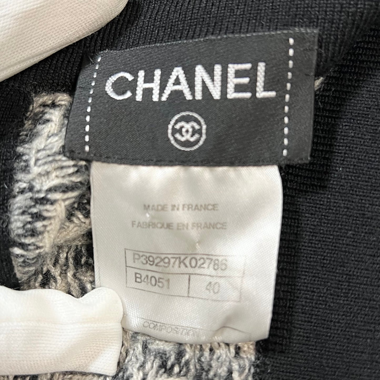 CHANEL シャネル ニットスカート ショート ツイード ココマーク