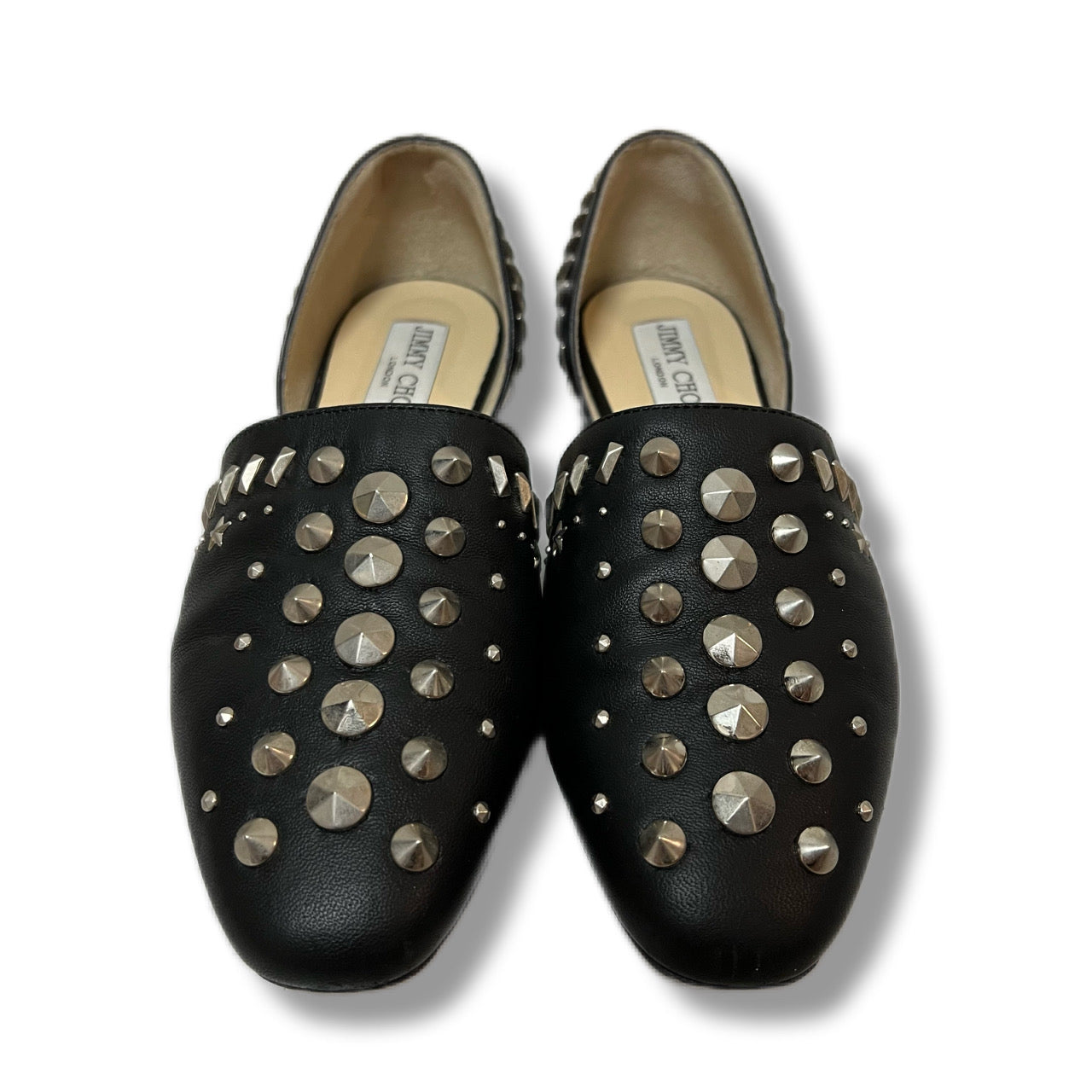 JIMMY CHOO ジミーチュウ フラットシューズ GLOBE FLAT スタッズ