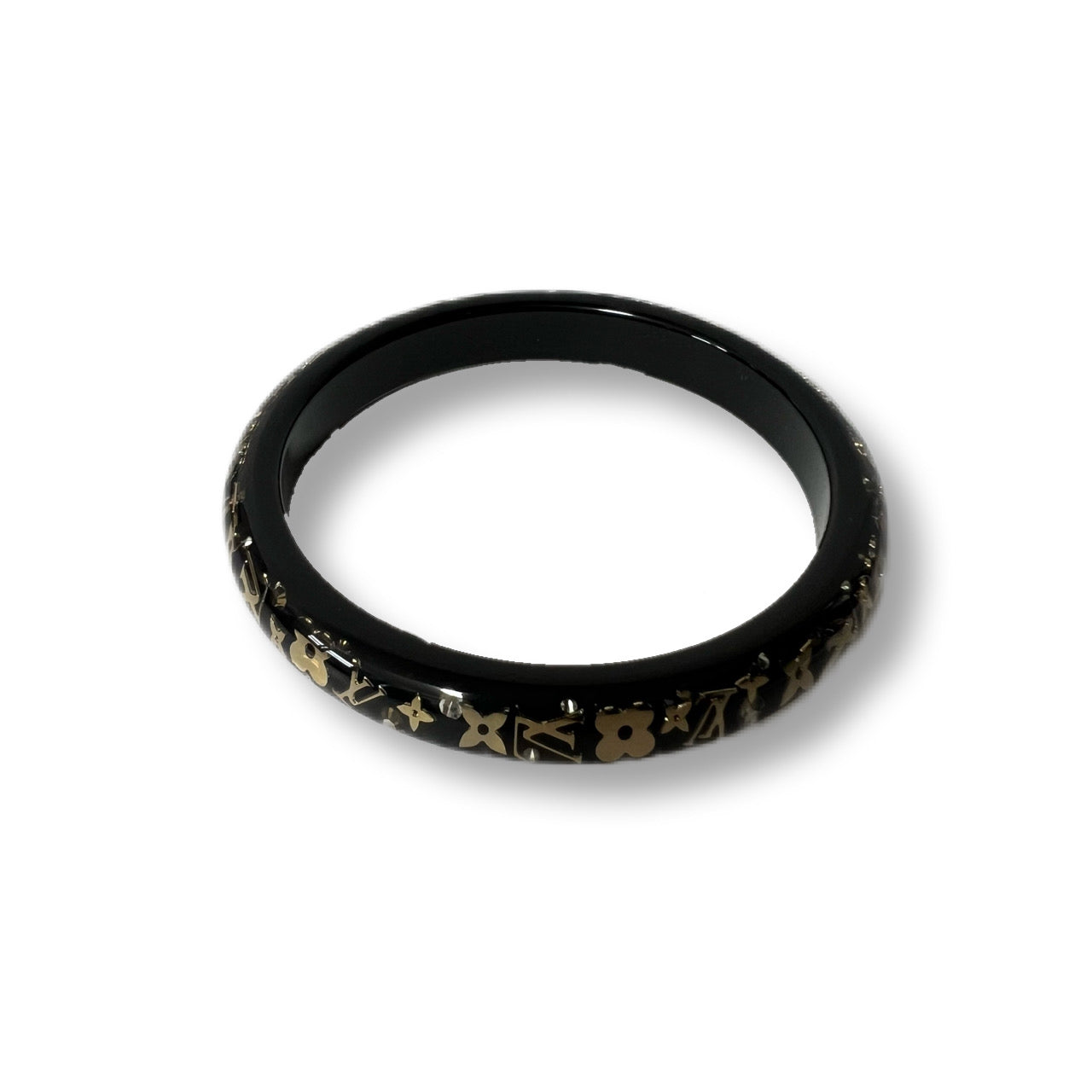 LOUIS VUITTON Louis Vuitton Bracelet Bangle Anclusion Bracelet Black