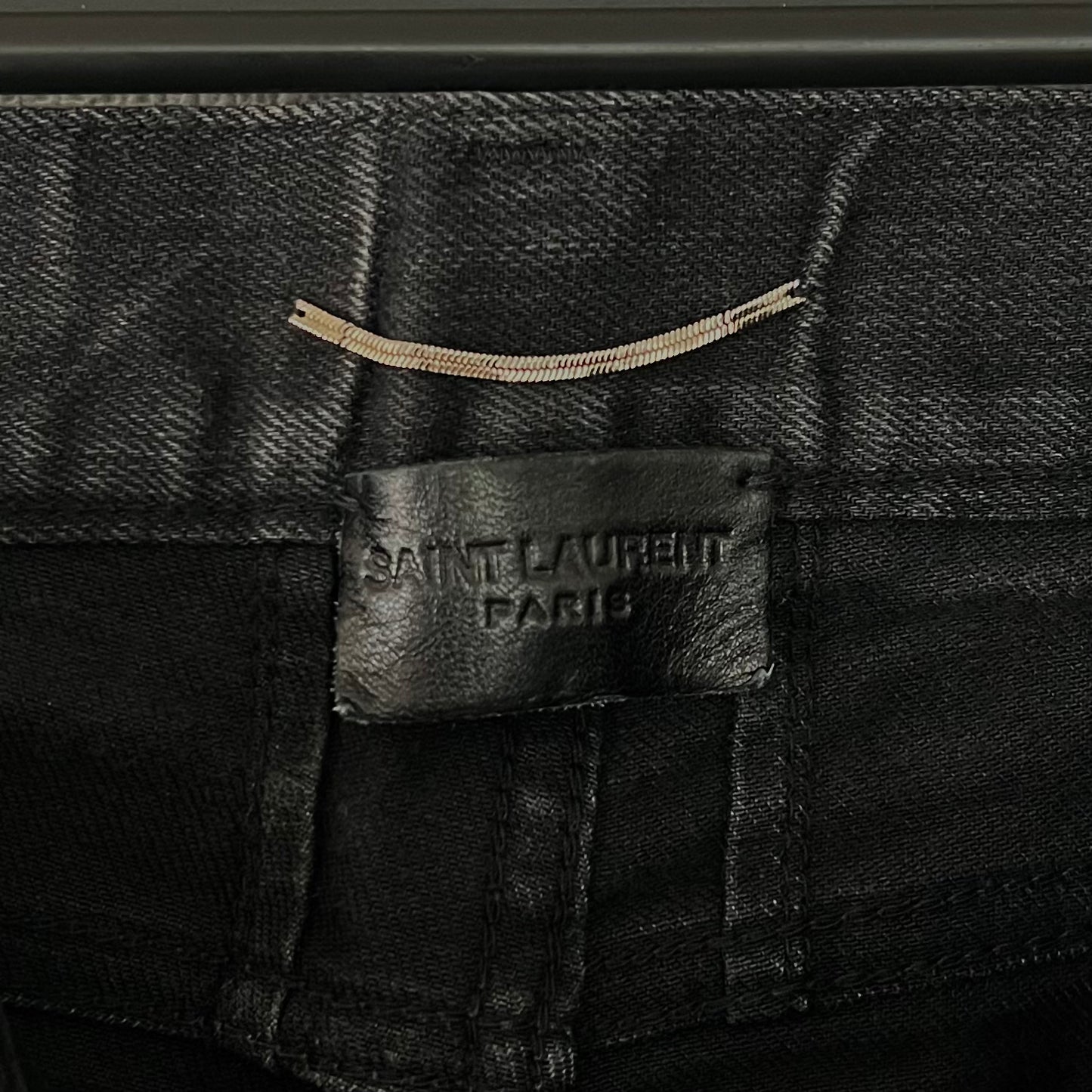 SAINT LAURENT サンローラン 16aw エディ期 ブラックデニム ダメージジーンズ
