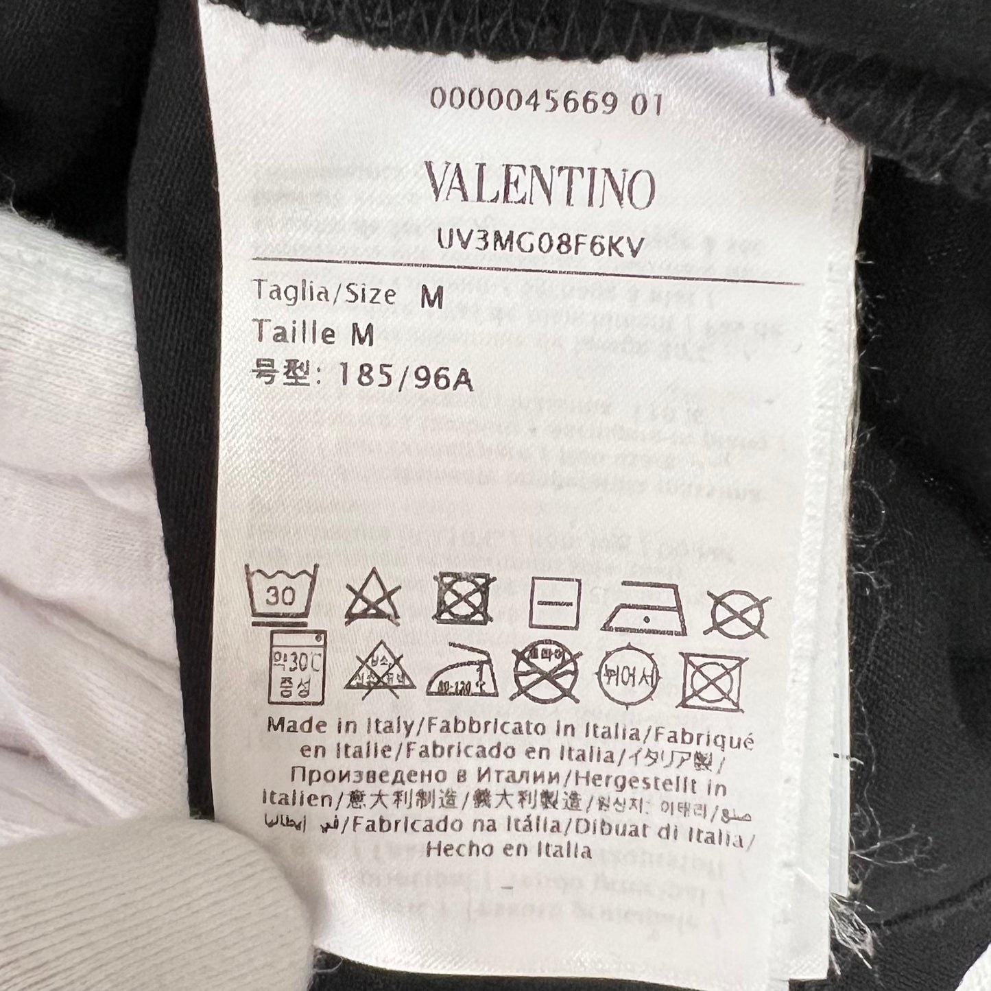 VALENTINO ヴァレンティノ Tシャツ ブラック 唇