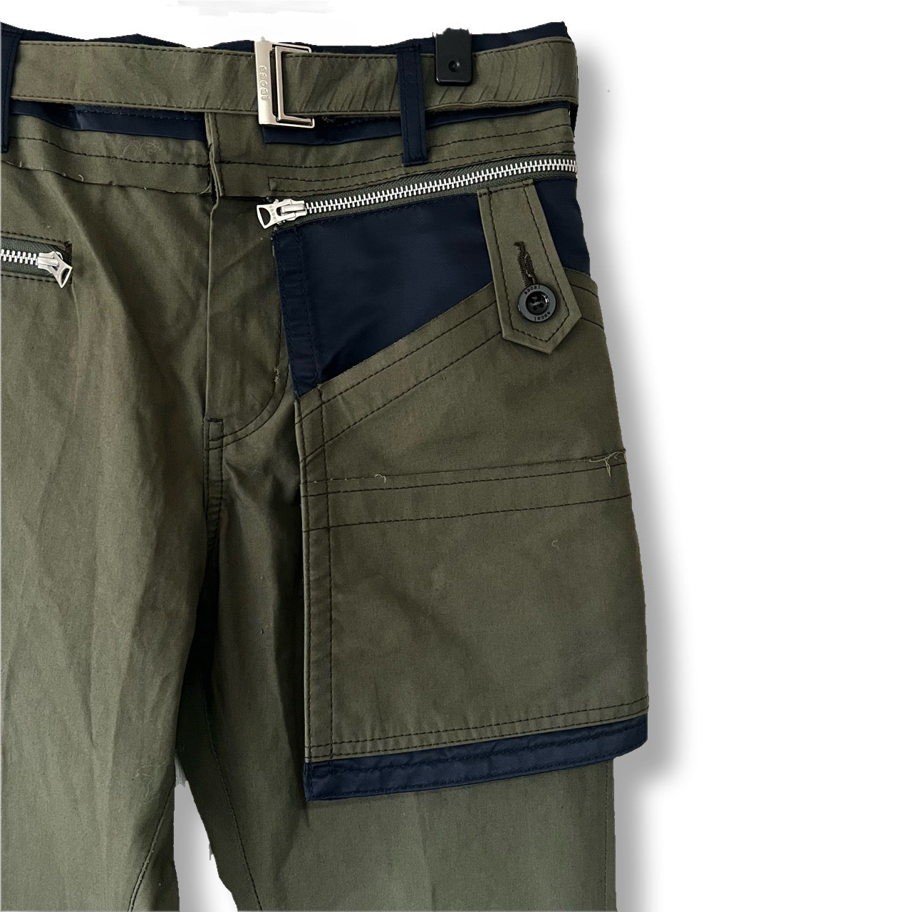 sacai 21aw cargo pants oxford pants
