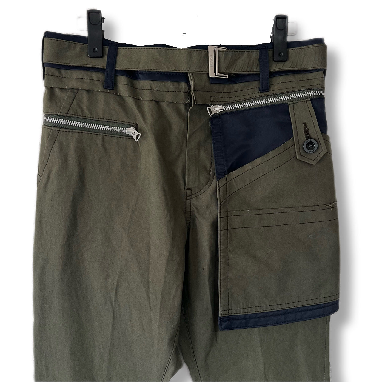 sacai 21aw cargo pants oxford pants