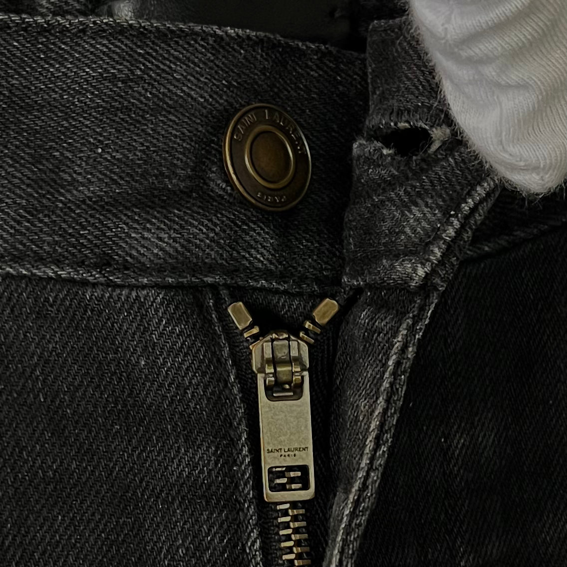 SAINT LAURENT サンローラン 16aw エディ期 ブラックデニム ダメージジーンズ