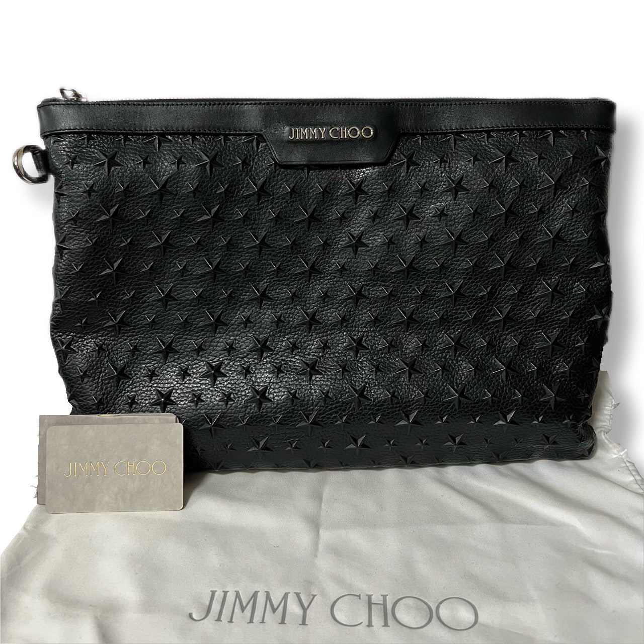 JIMMY CHOO ジミーチュウ クラッチバッグ セカンドバッグ スタッズ ...