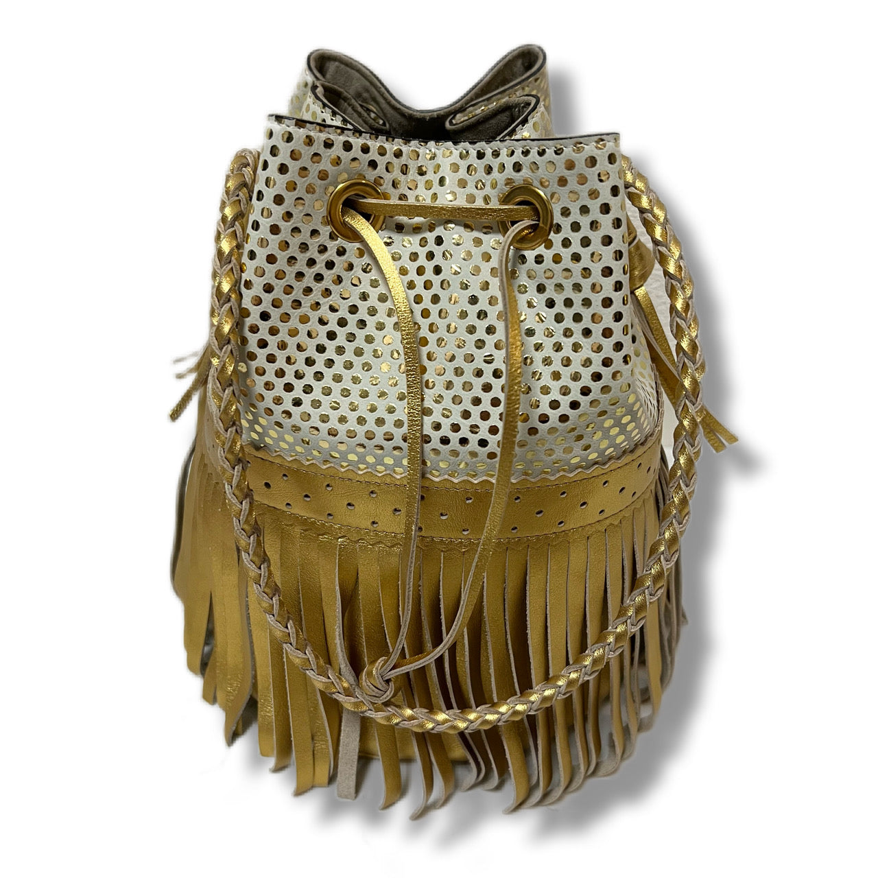 J&M DAVIDSON J&M Davidson Handbag CARNIVAL L Gold
