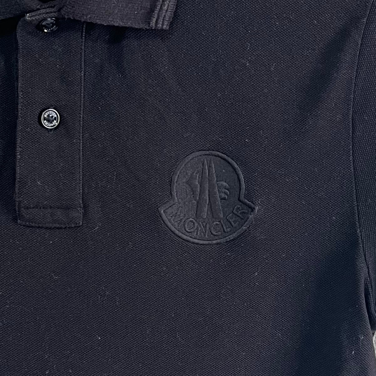 MONCLER モンクレール ポロシャツ ブラック ワッペン