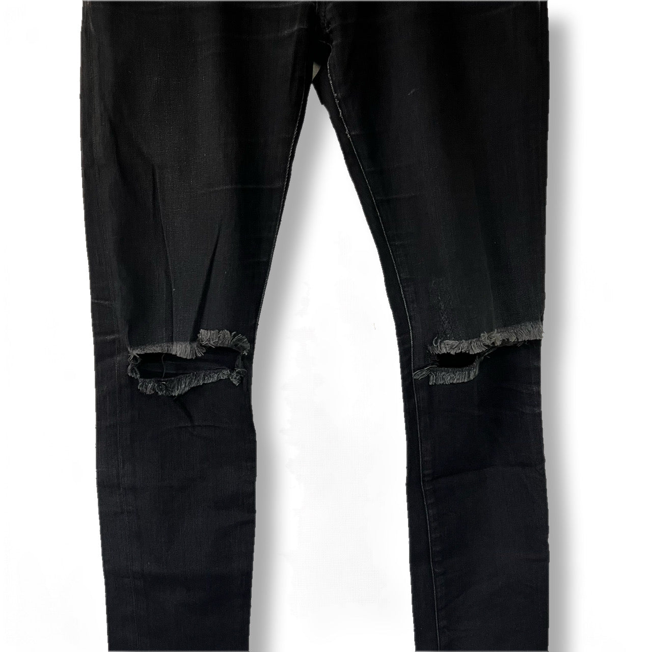 SAINT LAURENT サンローラン 16aw エディ期 ブラックデニム ダメージジーンズ