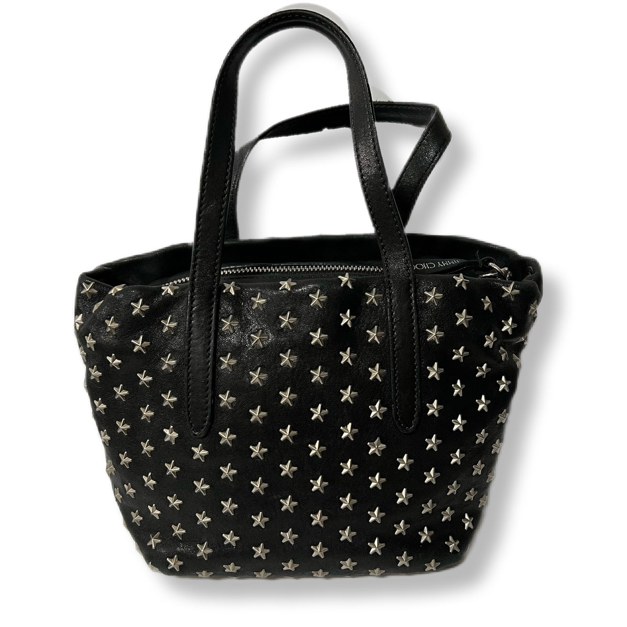 JIMMY CHOO ジミーチュウ ハンドバック レザー スタッヅ