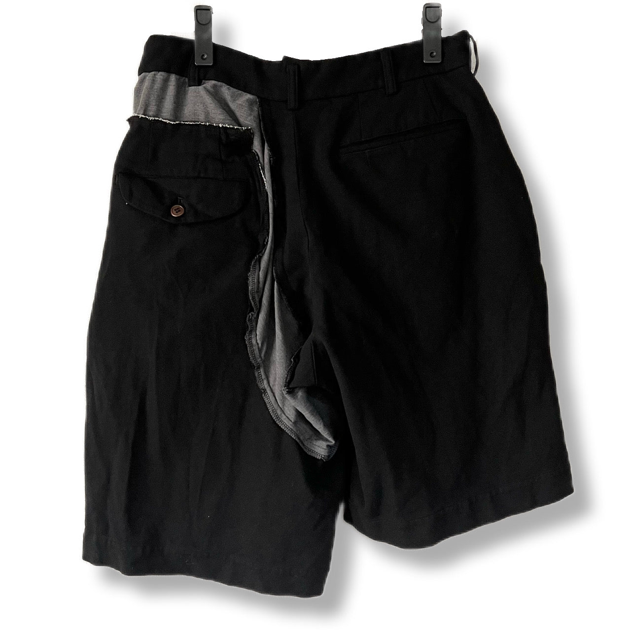 COMME des GARCONS Comme des Garcons Shorts Shorts Asymmetrical Black