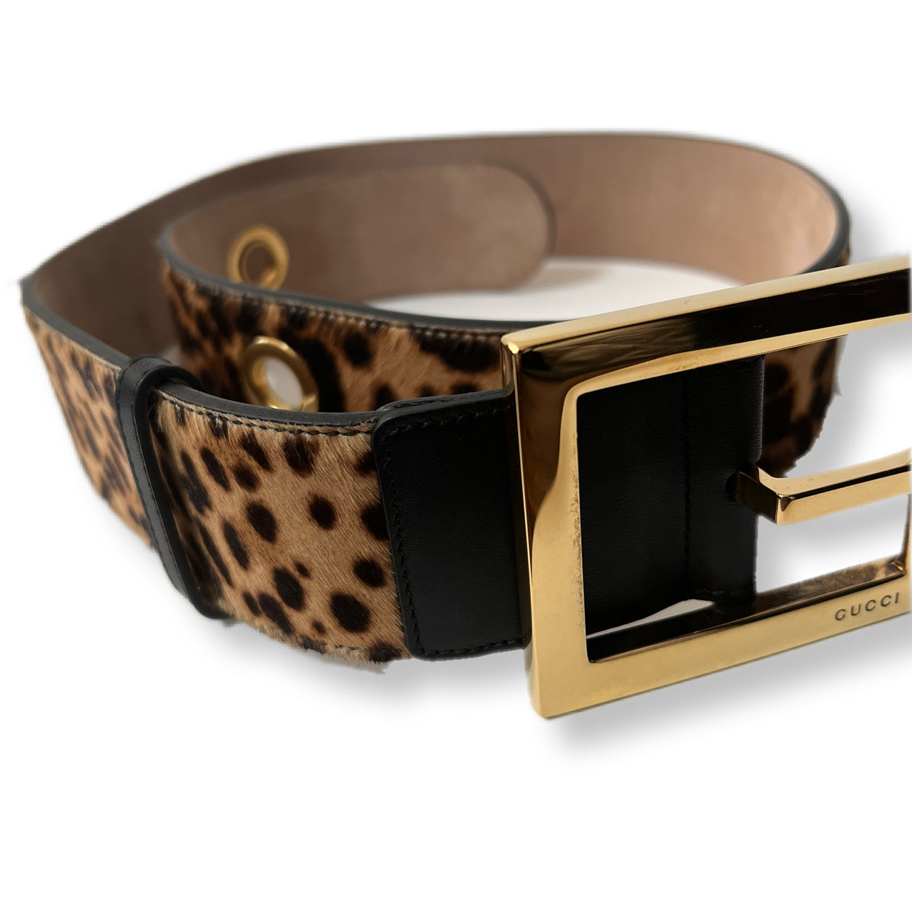 GUCCI グッチ ベルト 豹柄 レオパード