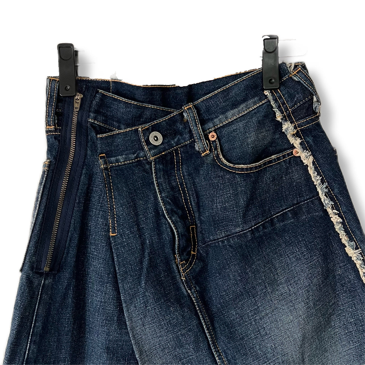 ジュンヤワタナベコムデギャルソンデニム COMME des GARCONS デニムスカート ジップ アシンメトリー
