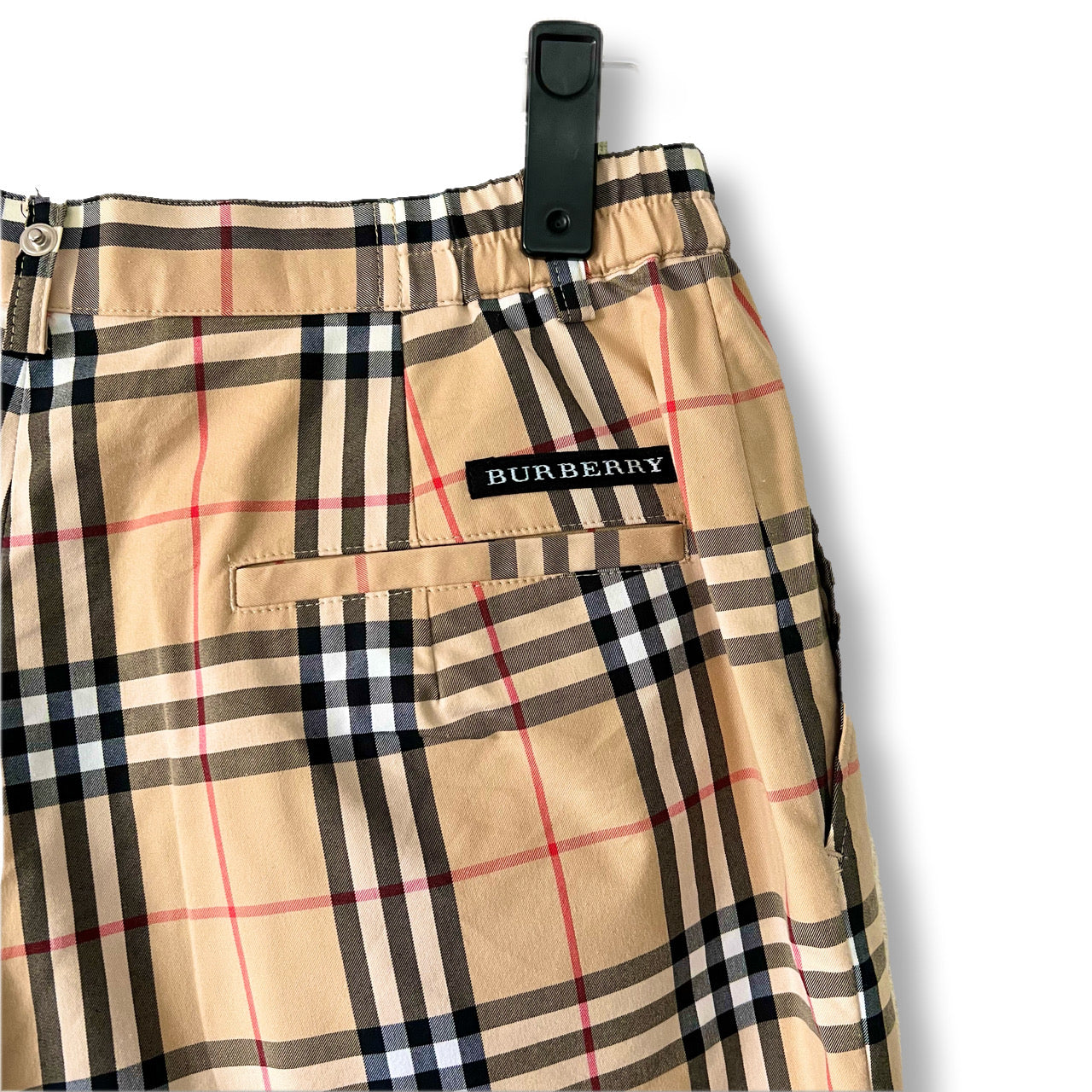 Burberry Nova Check Camel Golf Shorts Half