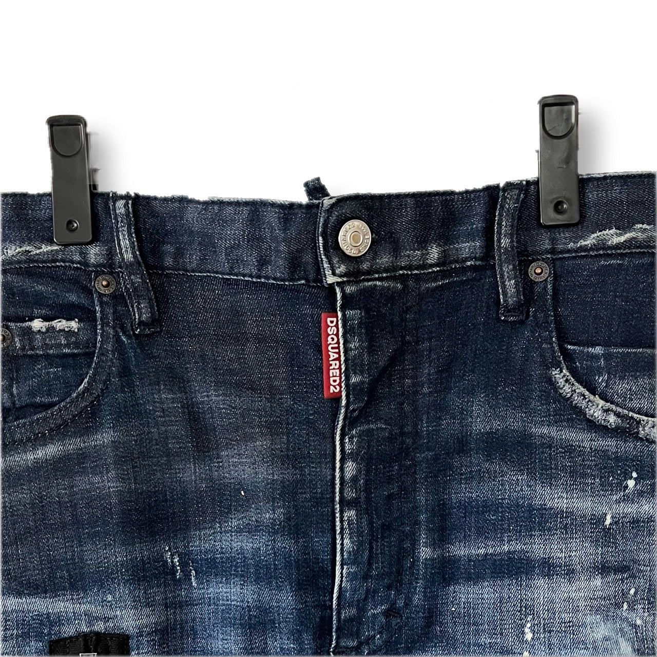 DSQUARED2 Dsquared skirt denim distressed zip