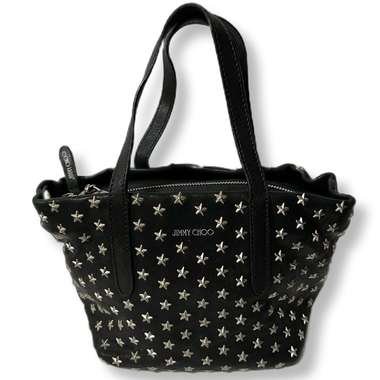JIMMY CHOO ジミーチュウ ハンドバック レザー スタッヅ