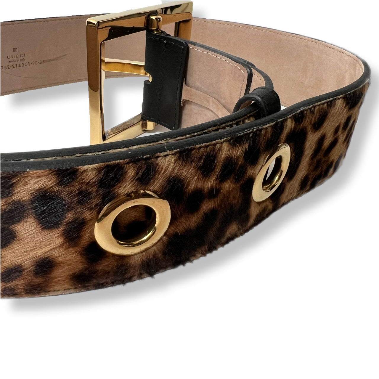 GUCCI グッチ ベルト 豹柄 レオパード