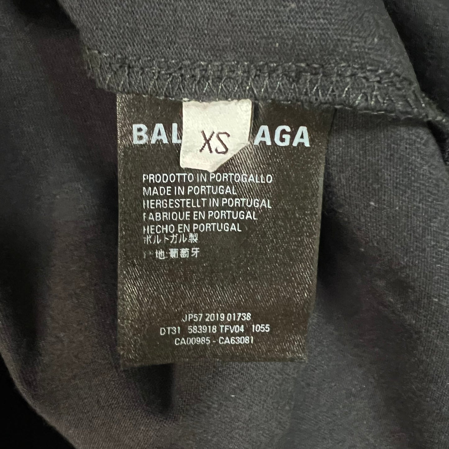 BALENCIAGA バレンシアガ ビッグTシャツ アシンメトリー ブラック 未使用