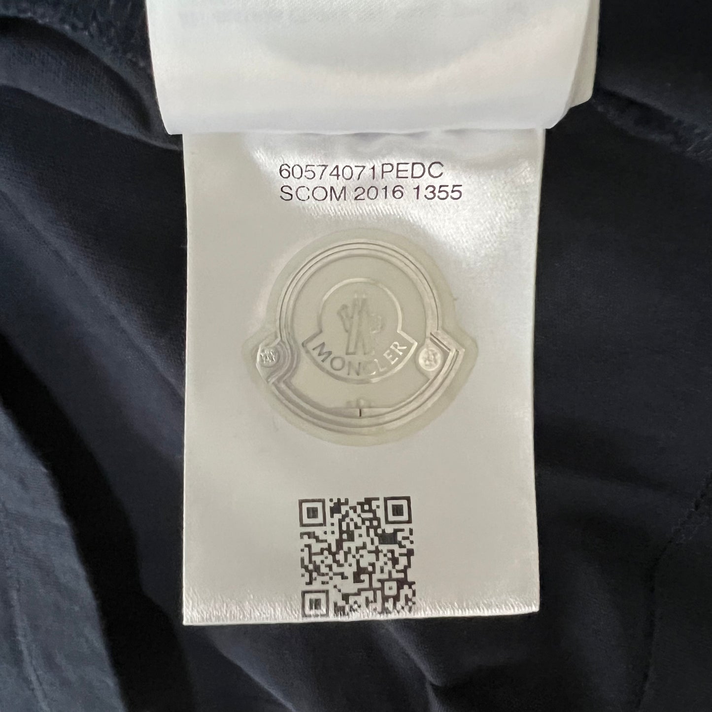 MONCLER T-shirt with double patch, navy, big logo